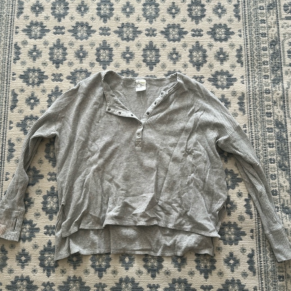 Aerie Waffle long sleeve shirt